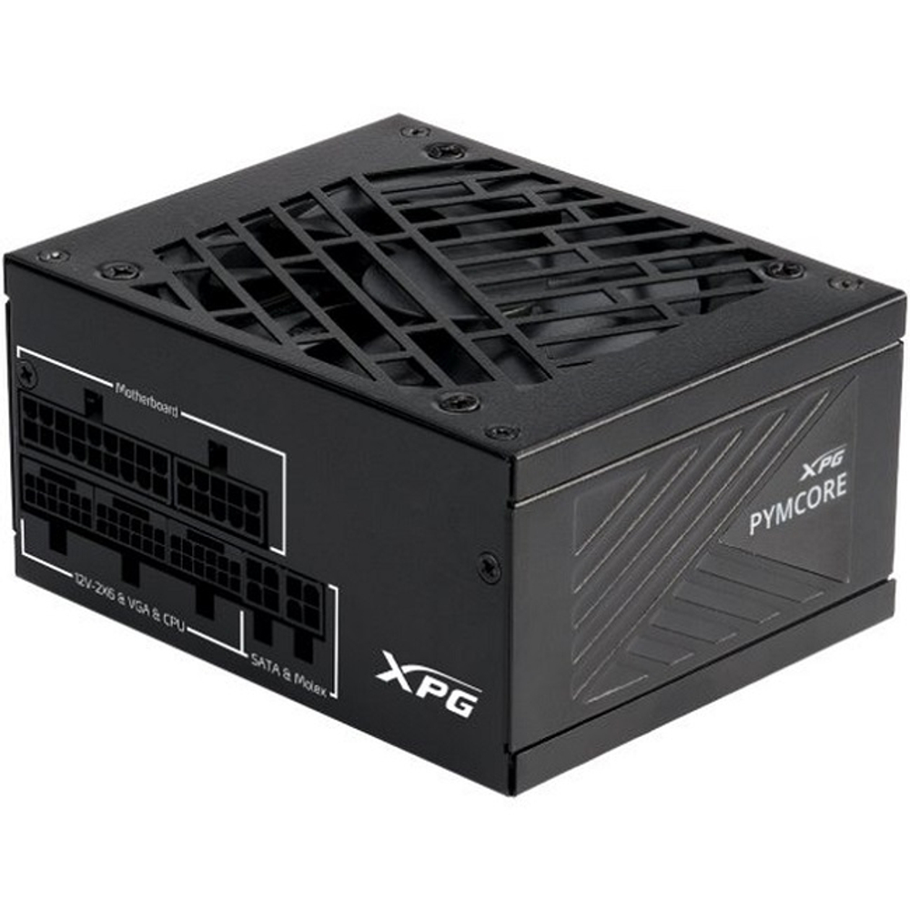 Блок питания ADATA XPG 850W PYMCORE, модульный, 16 Pin PCIe 5.1, 80 PLUS Gold, SFX (PYMCORE850G-BKCEU)
