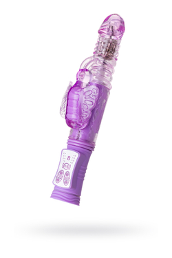 Вибратор с клиторальным стимулятором A-Toys by TOYF Serk High-Tech fantasy, TPE, фиолетовый, 24,5 см