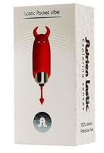 Красный вибростимулятор Devol Mini Vibrator - 8,5 см. (Цвет: красный)