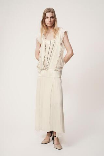 ZARA ПЛАТЬЕ С ВОЛАНАМИ — THE ITEM, ЭКРЮ