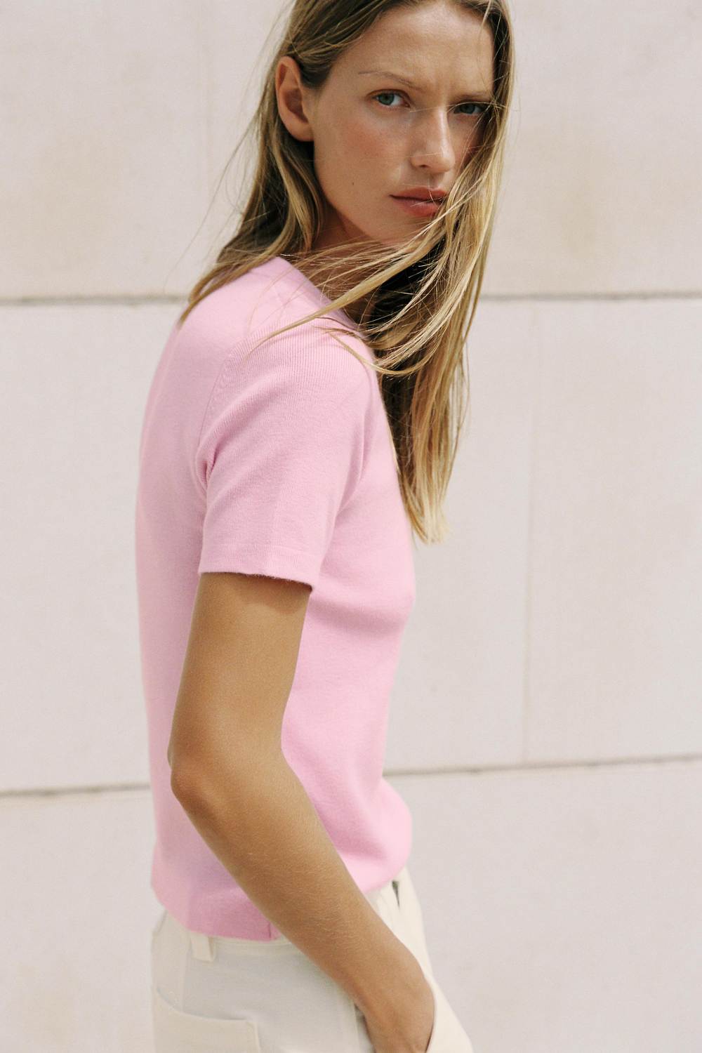 ТОП ИЗ МЯГКОГО ТРИКОТАЖА — ZARA