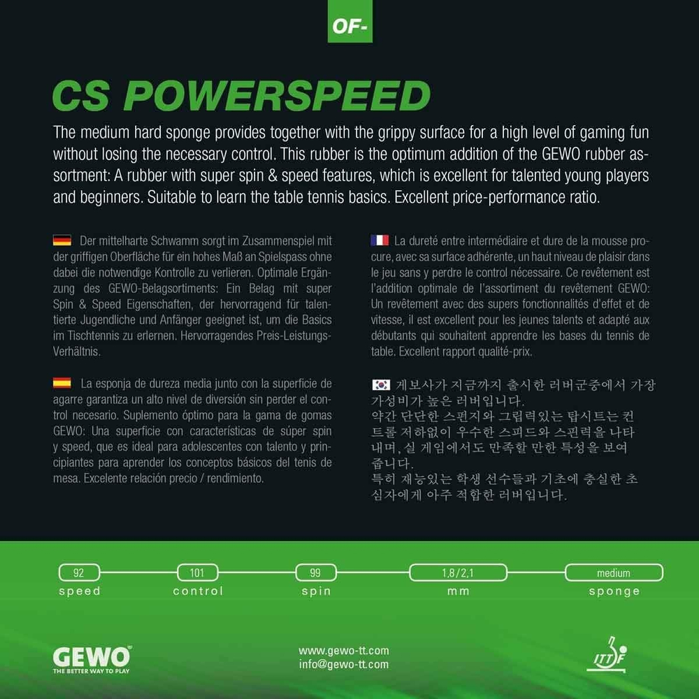 GEWO CS Powerspeed