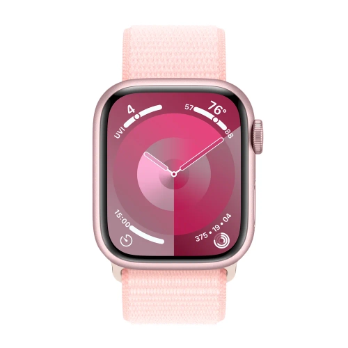Умные часы Apple Watch Series 9 GPS, 41mm, Aluminium Case with Sport Loop, Pink (Розовый)