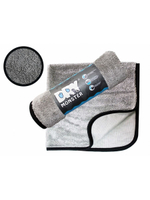 DRY MONSTER TOWEL Серое микрофибра для сушки с оверлоком 55*75см 750гр/м