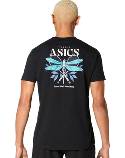 Теннисная футболка Asics Game Seasonal Graphic - performance black