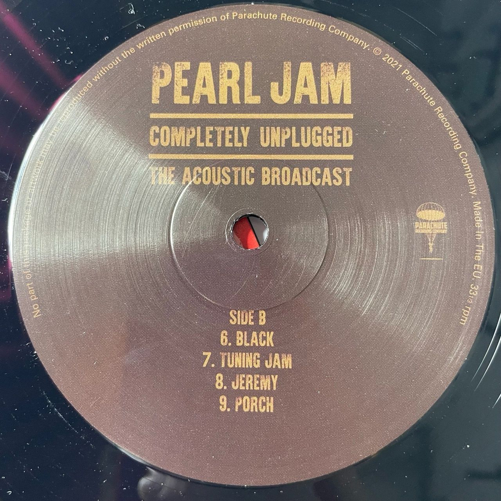 Винтажная виниловая пластинка LP Pearl Jam Completely Unplugged The Acoustic Broadcast (EU 2021)