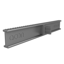 Переливная решетка ACON 195x34 мм цвет нержавеющая сталь