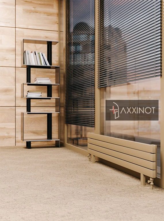 Axxinot Adero ZN 2250 - напольный трубчатый радиатор шириной 2250 мм