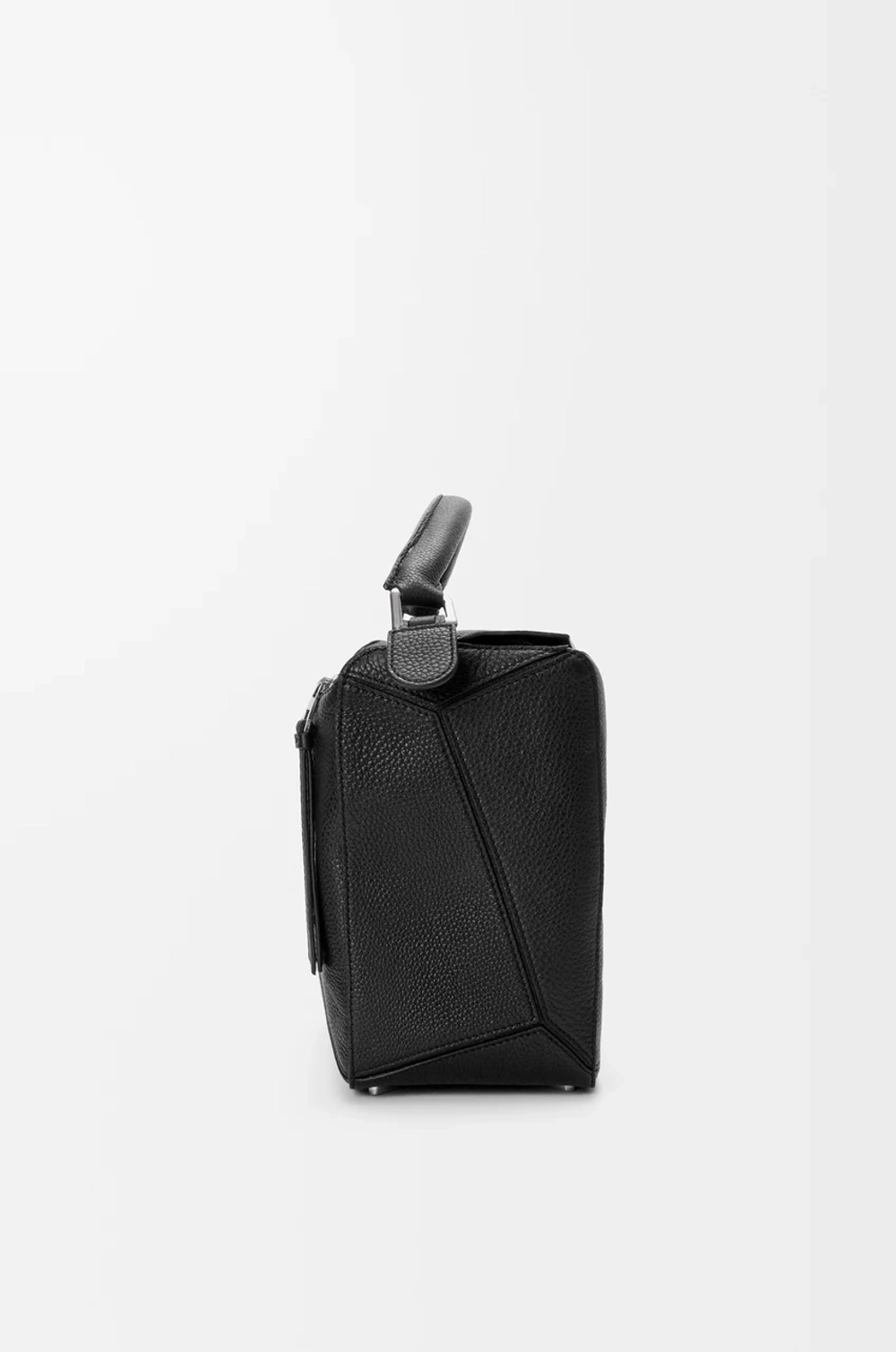 Loewe Большая сумка Puzzle мягкой зернистой телячьей кожи, черный