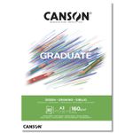 Альбом для смешанных техник Graduate Drawing 160 г/м², A3 29.7х42 см, склейка с одной стороны 30 л, C400110366, Canson C400110366