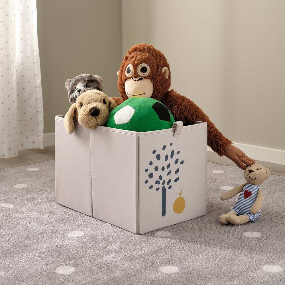 IKEA BARNDRÖM  (ИКЕА БАРНДРЁМ)  -  Коробка - бежевый 26х37х26 см