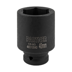 Головка ударная глубокая 40мм (6гр),3/4'' Partner PA-46510040