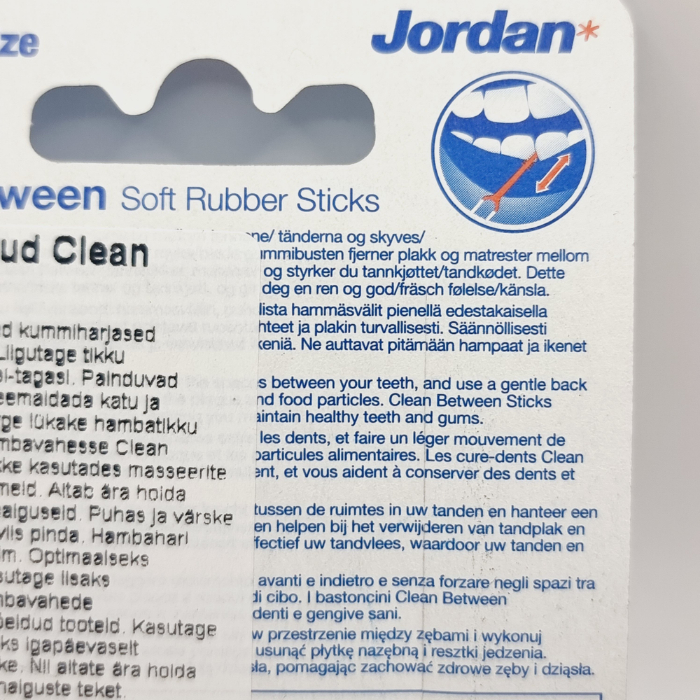 Зубочистка Jordan Expert Clean Between Regular 20 шт. синие (Малайзия)