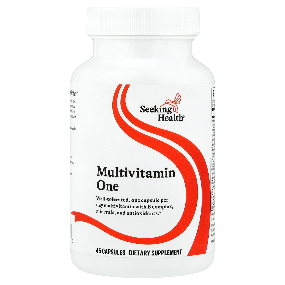Seeking Health, Multivitamin One, мультивитамины, 45 капсул