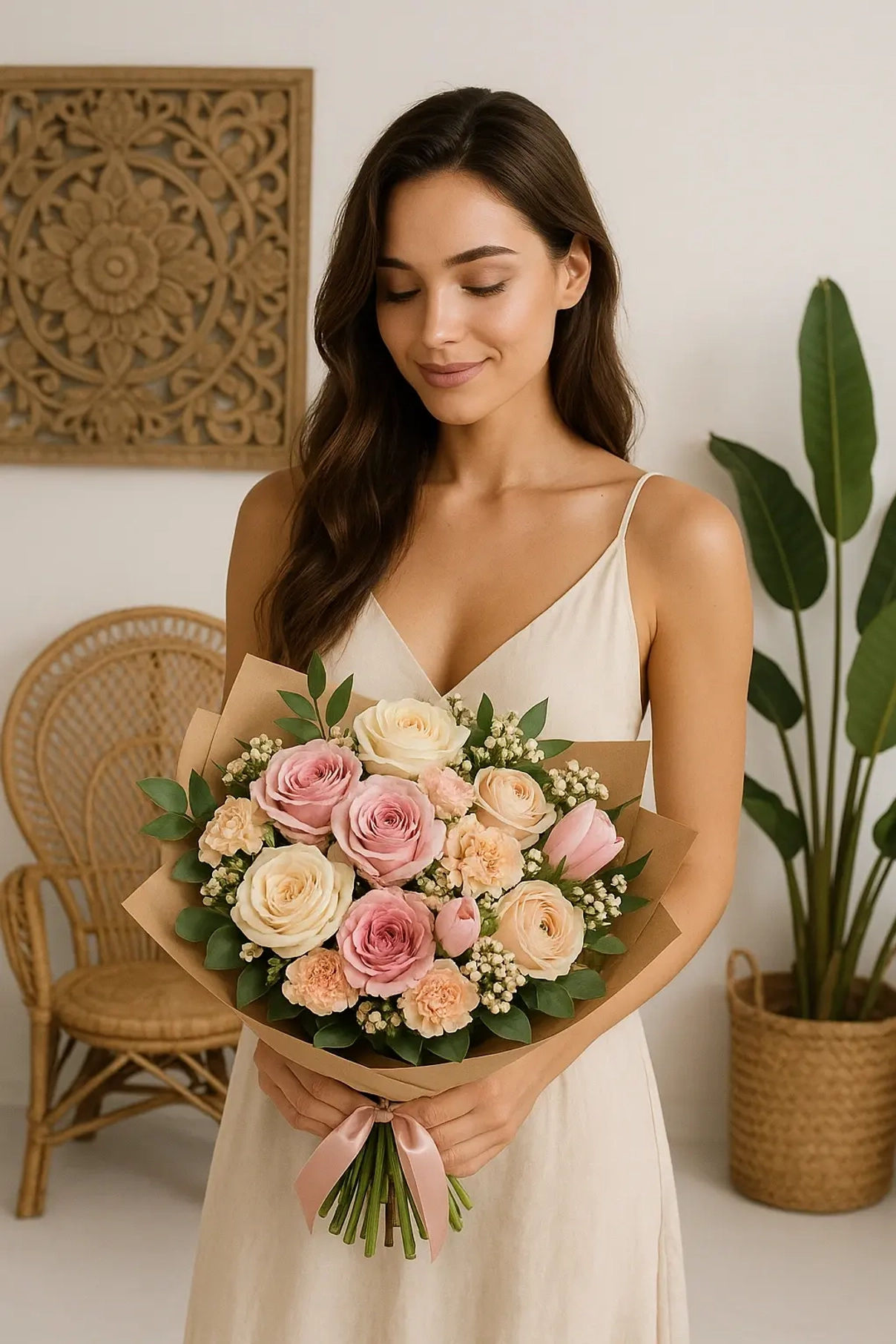 Сколько времени занимает доставка цветов в Алматы? Фото букета и условия — AlmaFlowers
