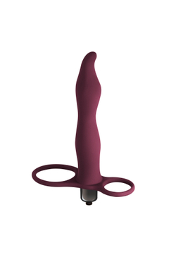 Вибронасадка для двойного проникновения Pure Passion Flirtini Wine red