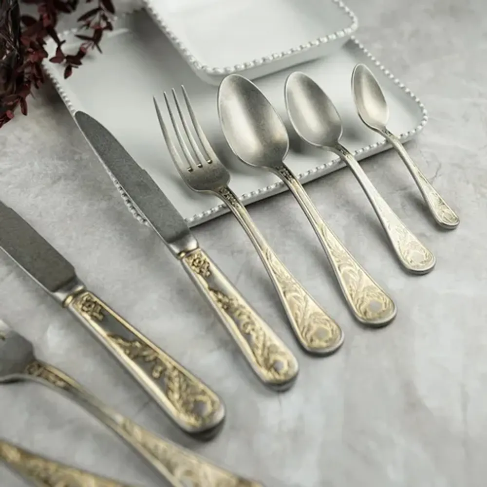 Нож столовый 24,5 см матовый с золотом Lord Vintage Style P.L. Proff Cuisine [12]