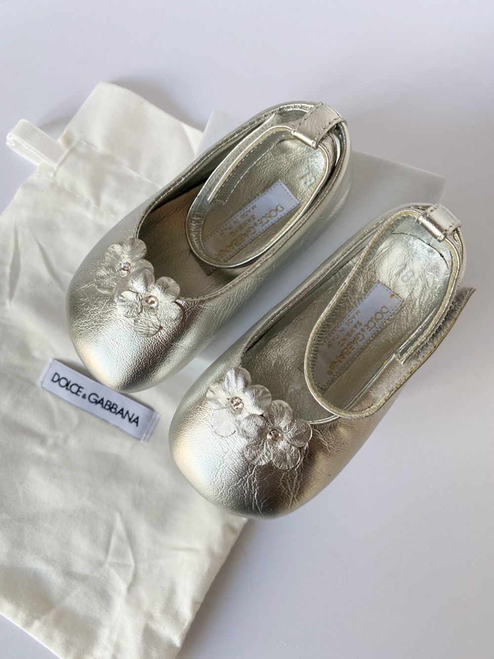 Новые кожаные пинетки Dolce&Gabbana, 18