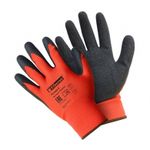 PSV035P Перчатки из полиэстера с текстурированным латексным покрытием, Fiberon, 9 (L) /120/12