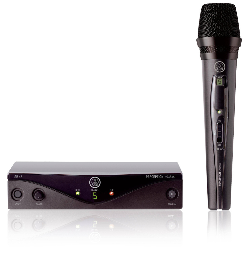 AKG Perception Wireless 45 Vocal Set BD U2 (614-634): радиосистема с ручным передатчиком с капсюлем D88, 4-8 каналов