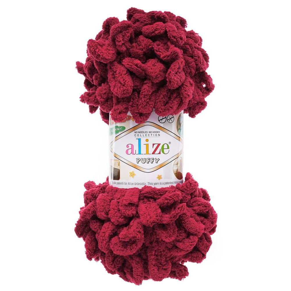 Пряжа Alize (Ализе) Puffy / уп.5 мот. по 100 г, 9м, 107 фуксия A