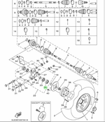 Сальник ступицы Yamaha 931063804700