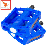 Педали TRIX PLATFORM пластиковые, 115x95мм, резьба 9/16", с шипами, синие