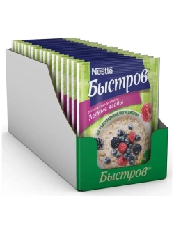 Каша Быстров Овсяная с Лесными ягодами (17 шт/уп)