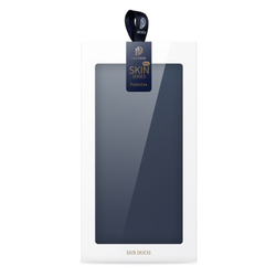 Чехол книжка из PU кожи синего цвета от Dux Ducis для смартфона OnePlus Nord CE4 и OPPO K12, K12 Plus, серия Skin Pro Series Case
