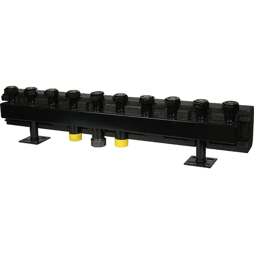 Коллектор котельной разводки STOUT DN32 - 2" на 5 контуров 2" (черная сталь)