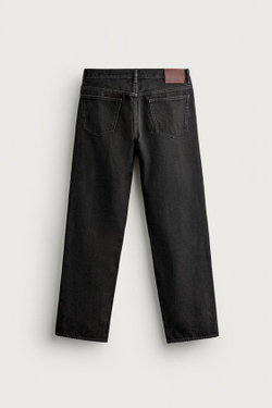ZARA ДЖИНСЫ STRAIGHT LEG, ЧЕРНЫЙ
