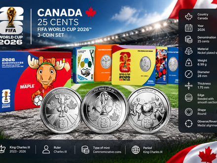 Канада 25 центов, 2026 Чемпионат мира по футболу FIFA 2026
