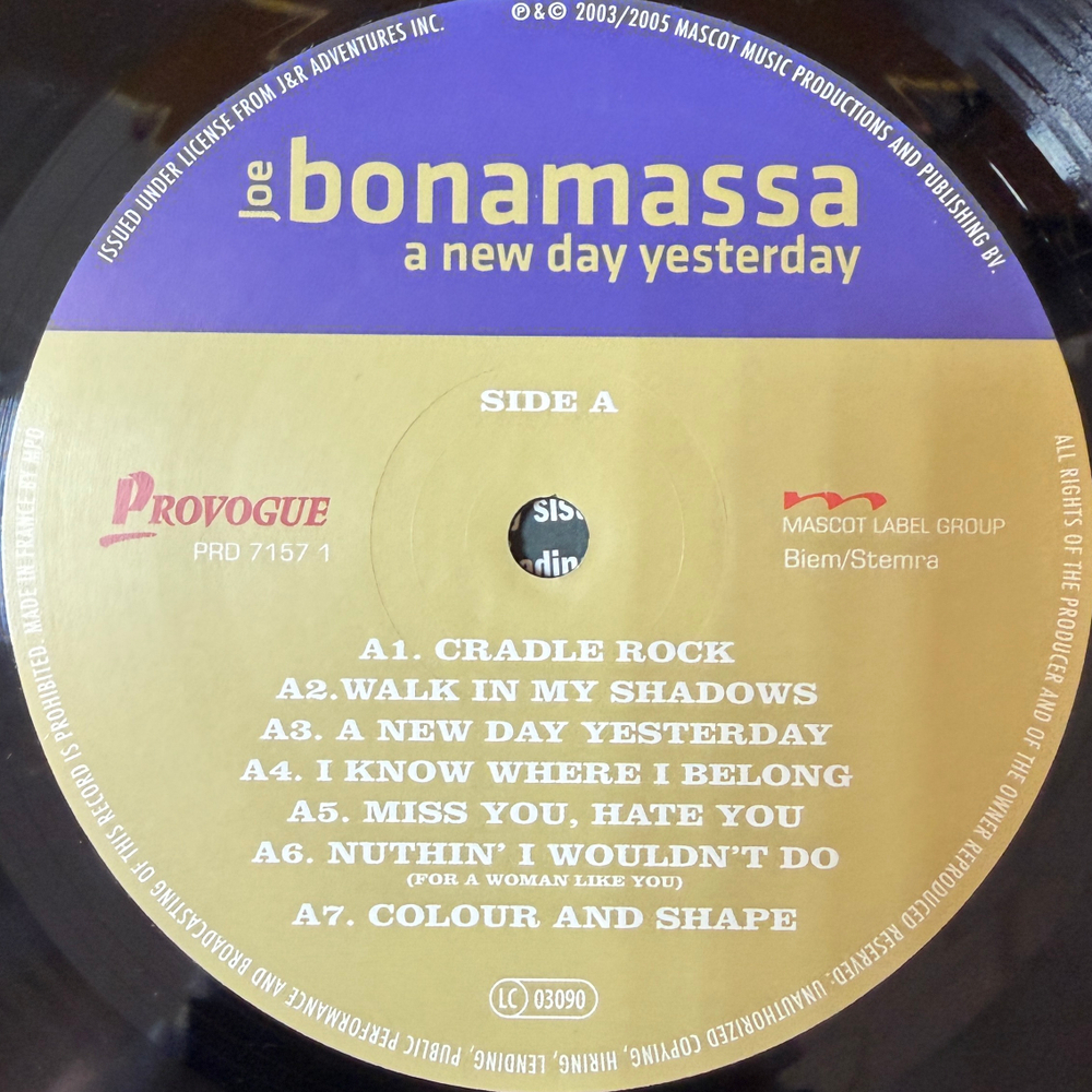 Joe Bonamassa – A New Day Yesterday (Европа 2012г.)