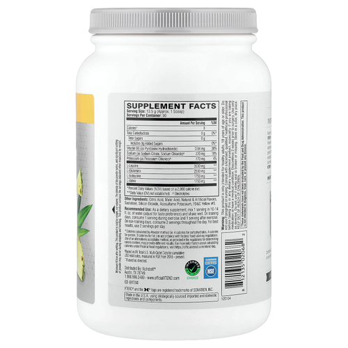 XTEND, добавка с 7 г BCAA, со вкусом тропических фруктов, 1,22 кг (2,68 фунта)
