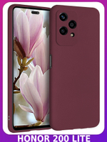 Мягкий Soft Touch чехол из силикона для HONOR 200 LITE с бархатной подкладкой