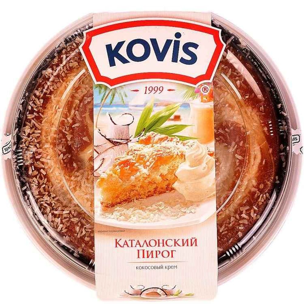 Пирог бискивитный с начинкой кокосовой 400г *6шт