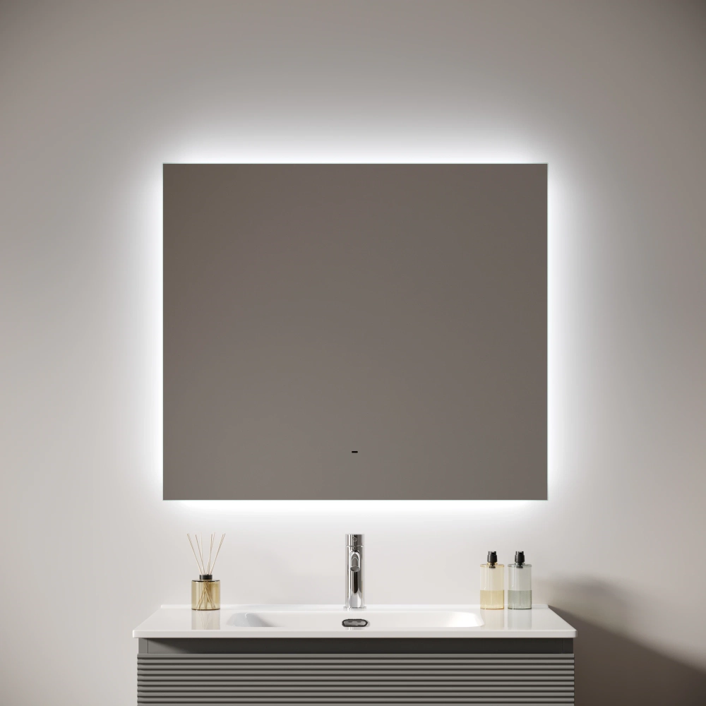 Зеркало для ванной комнаты SANCOS Поле 2.0 (Square 2.0) 800х700 led подсветка 2700K/4000K/5000K SQ2.800