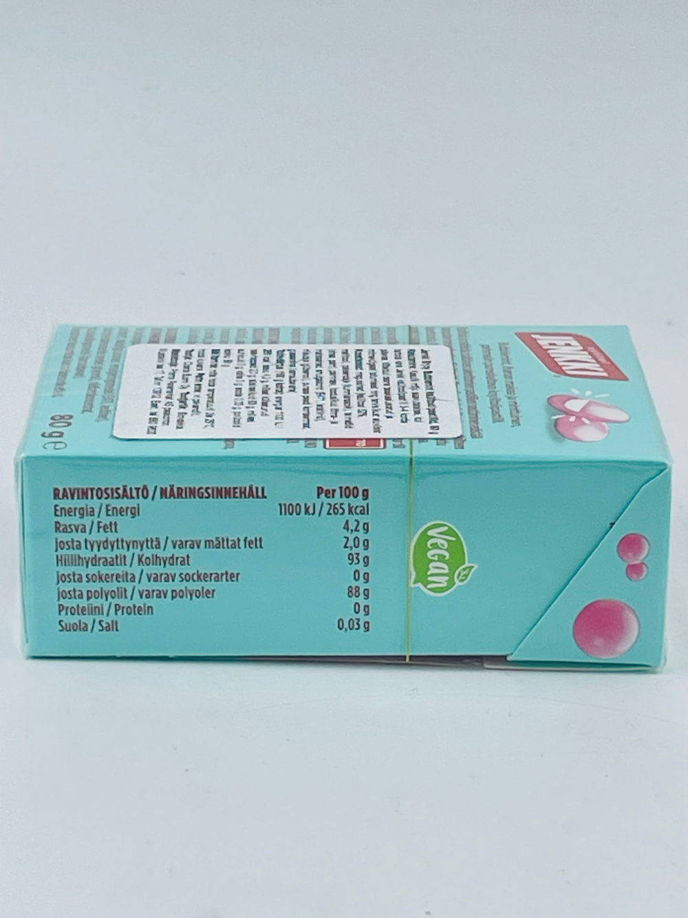 Пастилки Jenkki Enjoy Bubblemint с ксилитом для зубов, 80 г (из Финляндии)
