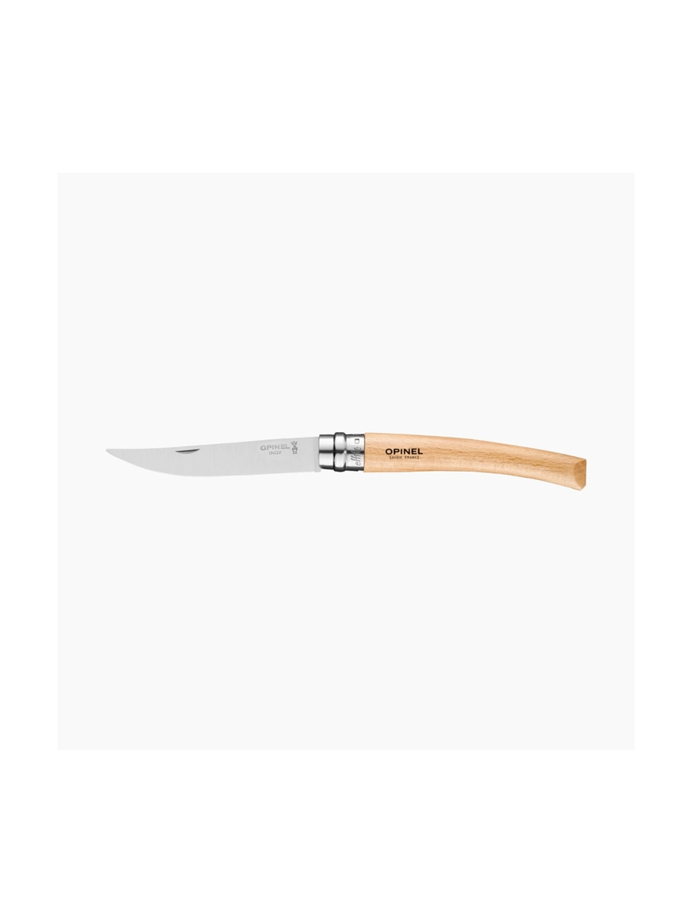 Нож филейный Opinel №10,  нержавеющая сталь, рукоять из дерева бука
