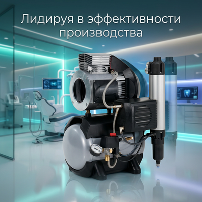 Стоматологический безмасляный компрессор DURR Tornado 1