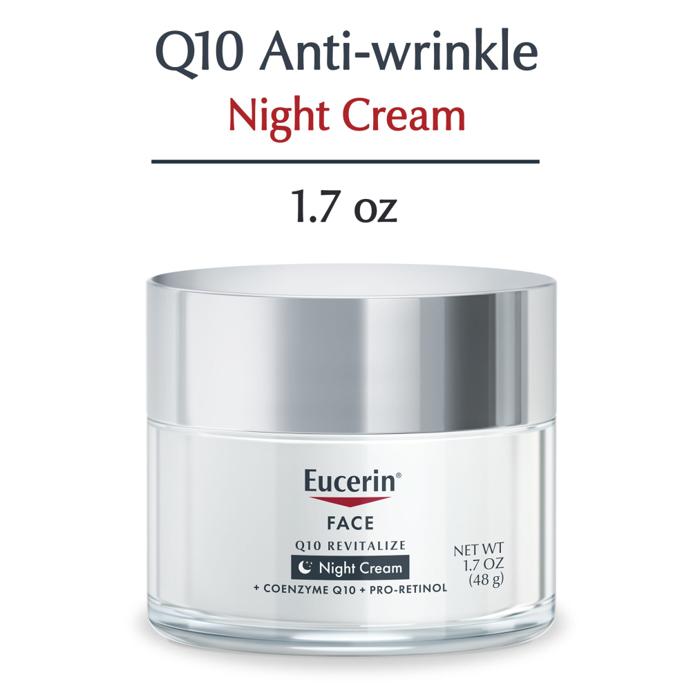 Eucerin, Q10 Revitalize, ночной крем для лица, без отдушки, 48 г
