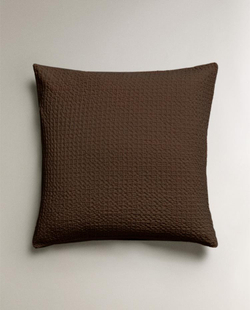 ZARA HOME ОДНОТОННАЯ НАВОЛОЧКА (200 НИТЕЙ), КОРИЧНЕВЫЙ