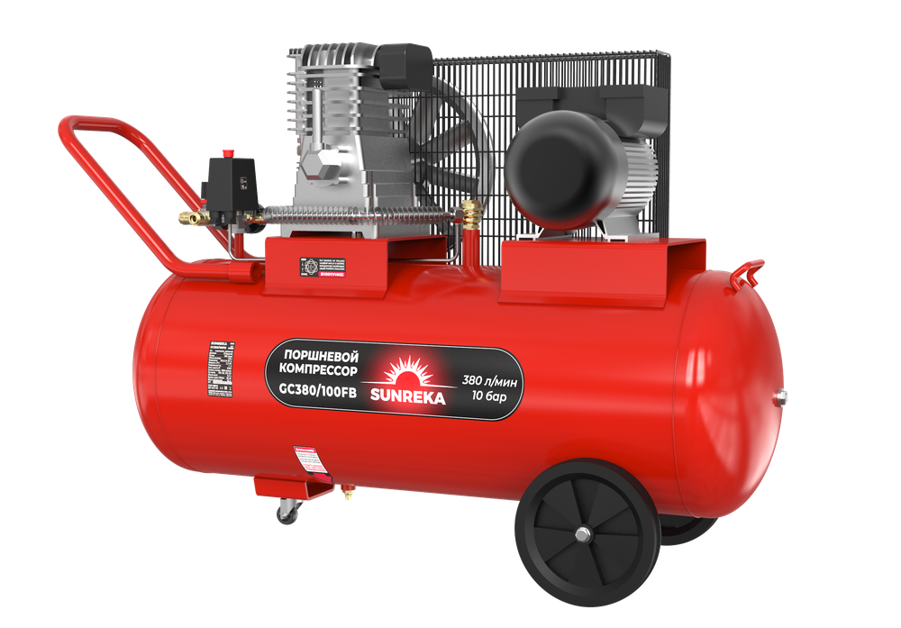 Ременной компрессор SUNREKA GC380/100FB