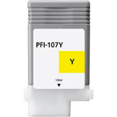 Картридж AQ, аналог Canon PFI-107Y для imagePROGRAF-iPF670/iPF680/iPF770 Yellow