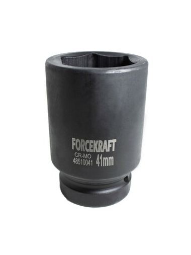 Головка ударная глубокая 1'', 41мм (6гр.) FORCEKRAFT FK-48510041