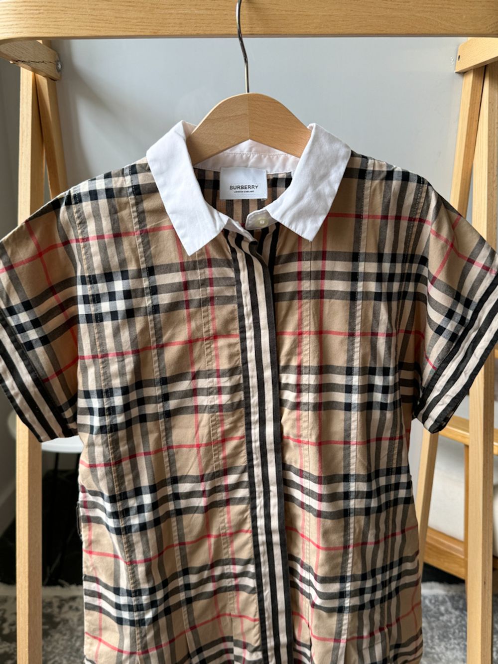 Хлопковое платье Burberry, 128
