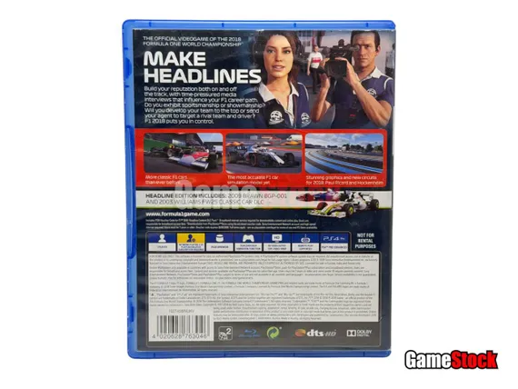 PS4 Formula 1 2018 / F1 (Б/У, Русские субтитры, CUSA-10871)