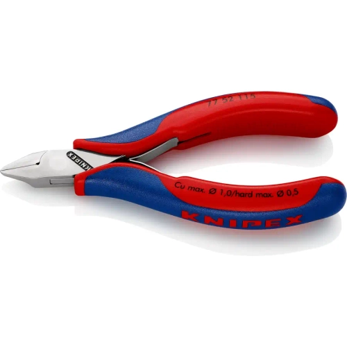 Кусачки боковые для электроники 115 мм Knipex 77 52 115