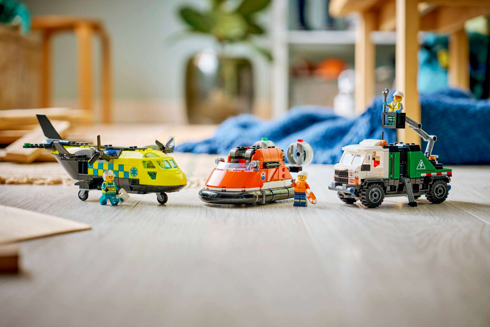 Конструктор LEGO City 60505 Airplane, Service Truck & Hovercraft Remix