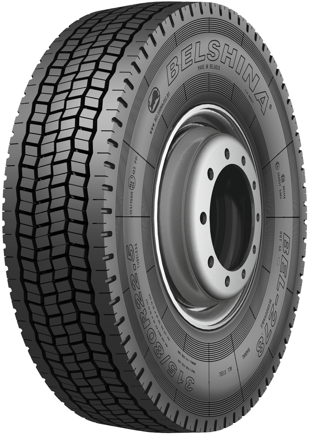 Грузовая шина 315 80 R22.5 BEL278 1156/150L Белшина